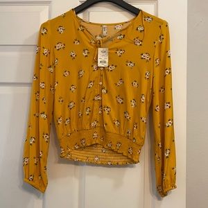 Mudd Dress Shirt- floral print (with tags)